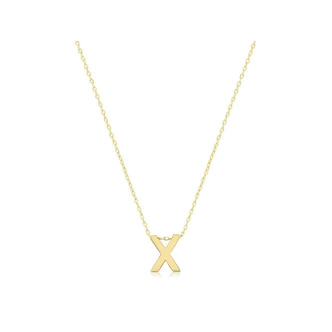 9ct Yellow Gold Initial Necklace NK435/XAcotis Gold JewelleryNK435/X