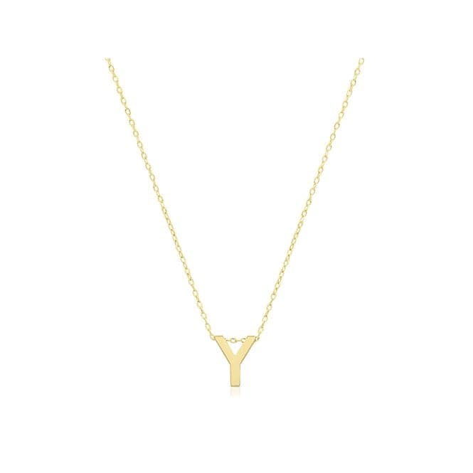 9ct Yellow Gold Initial Necklace NK435/YAcotis Gold JewelleryNK435/Y