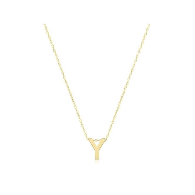 9ct Yellow Gold Initial Necklace NK435/YAcotis Gold JewelleryNK435/Y
