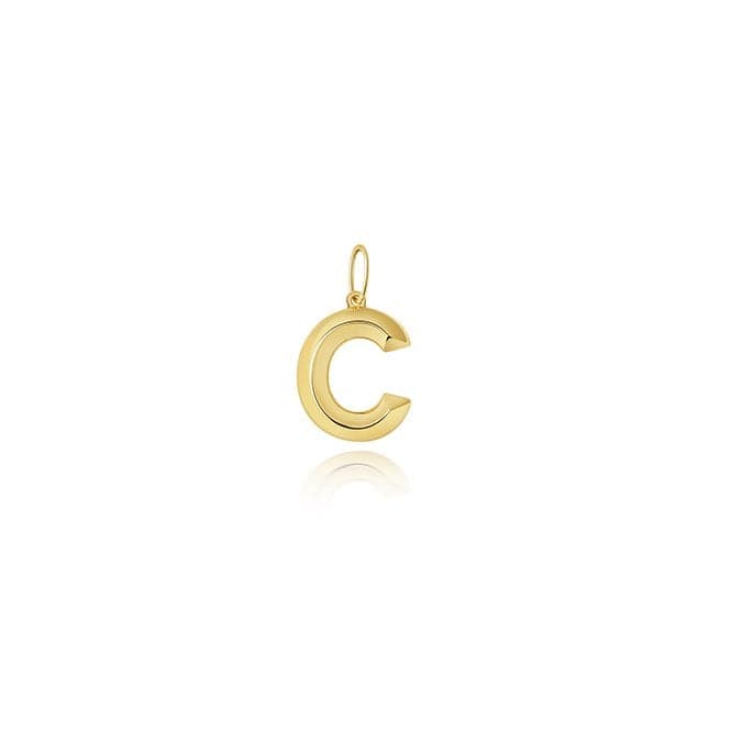 9ct Yellow Gold Initial Pendant PN1069/CAcotis Gold JewelleryPN1069/C