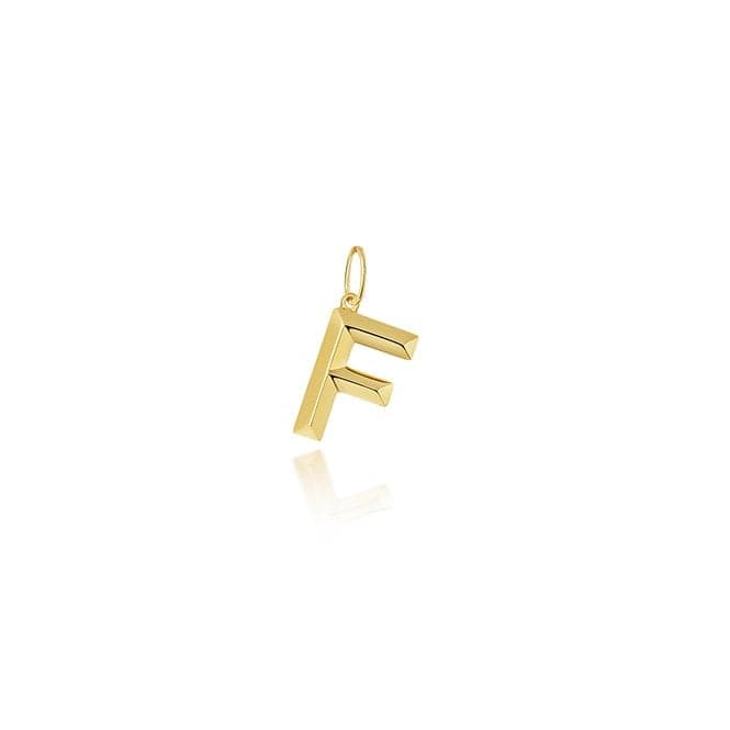 9ct Yellow Gold Initial Pendant PN1069/FAcotis Gold JewelleryPN1069/F