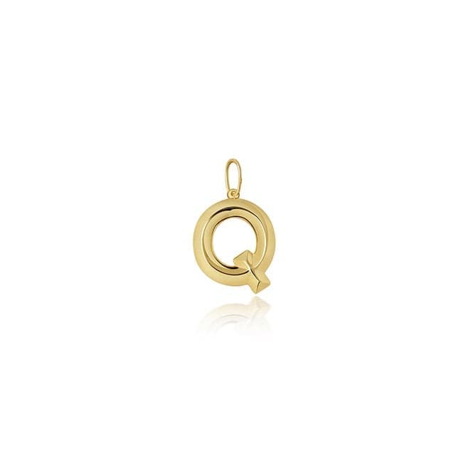 9ct Yellow Gold Initial Pendant PN1069/QAcotis Gold JewelleryPN1069/Q