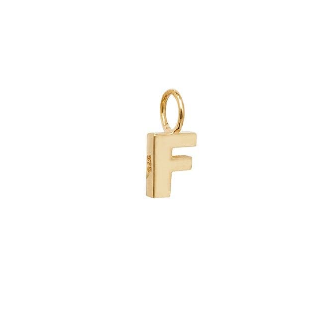 9ct Yellow Gold Initial Pendant PN1070/FAcotis Gold JewelleryPN1070/F