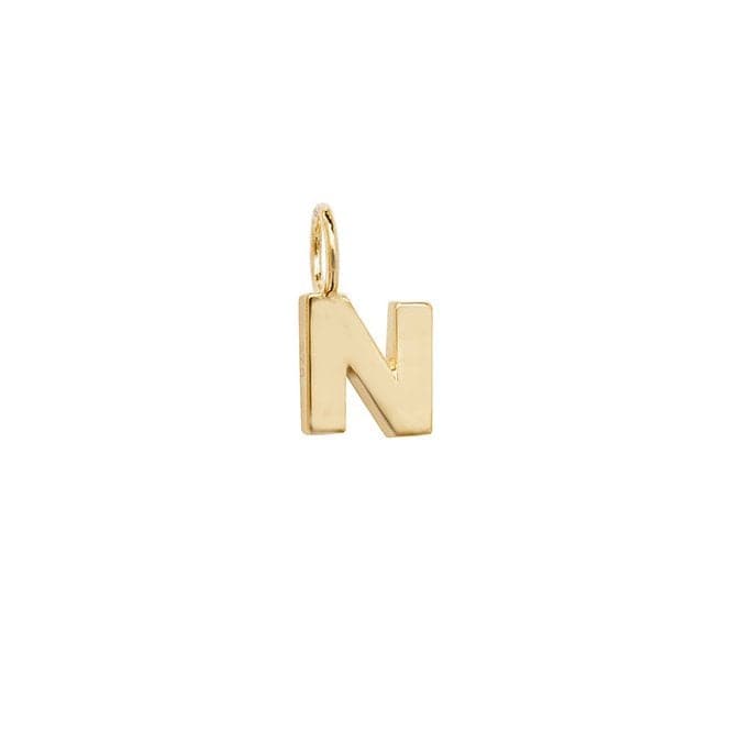 9ct Yellow Gold Initial Pendant PN1070/NAcotis Gold JewelleryPN1070/N