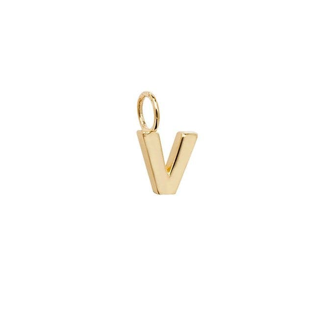 9ct Yellow Gold Initial Pendant PN1070/VAcotis Gold JewelleryPN1070/V