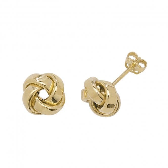 9ct Yellow Gold Knot Stud Earrings ER530Acotis Gold JewelleryER530