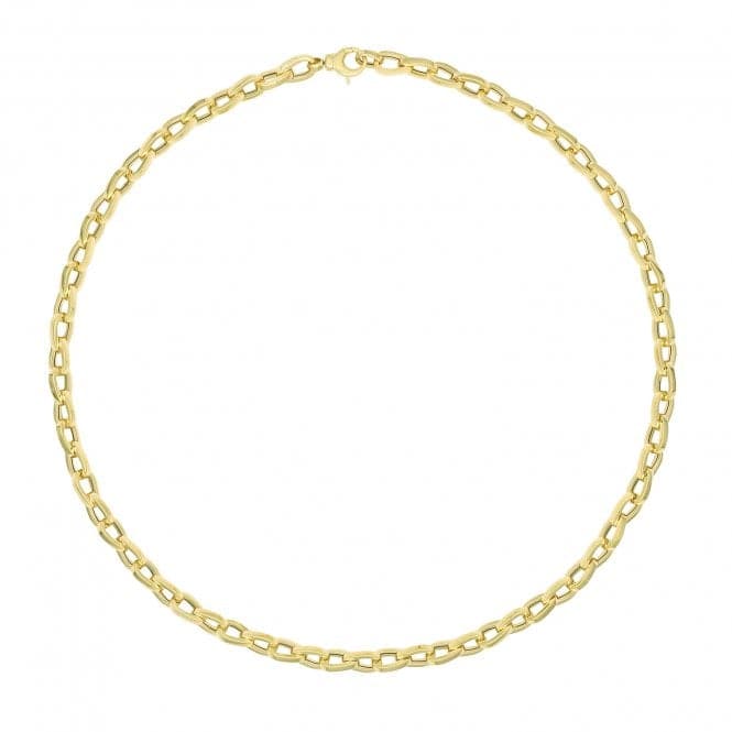 9ct Yellow Gold Ladies 18" Fancy Necklet NK416Acotis Gold JewelleryNK416