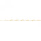 9ct Yellow Gold Ladies 7.2" 2 Strand Beaded Bracelet BR408Acotis Gold JewelleryBR408