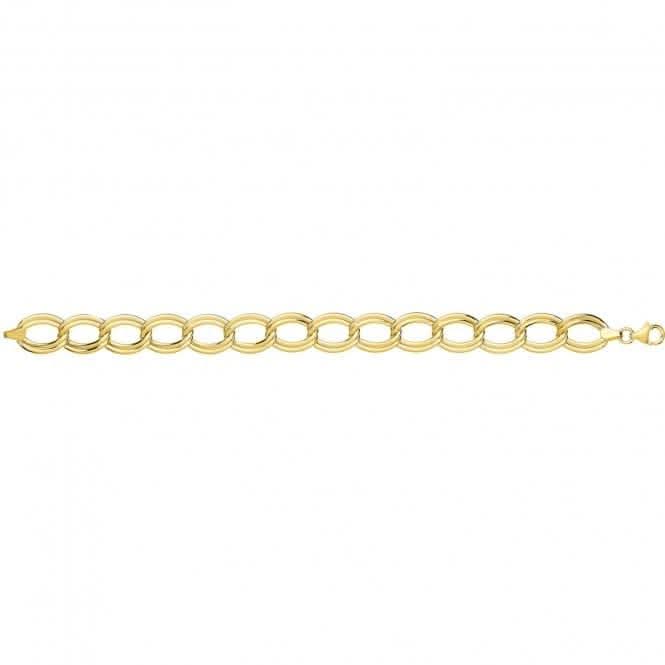 9ct Yellow Gold Ladies 7.5" Double Link Bracelet NK404BAcotis Gold JewelleryNK404B