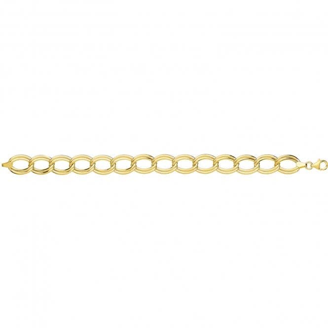 9ct Yellow Gold Ladies 7.5" Double Link Bracelet NK404BAcotis Gold JewelleryNK404B