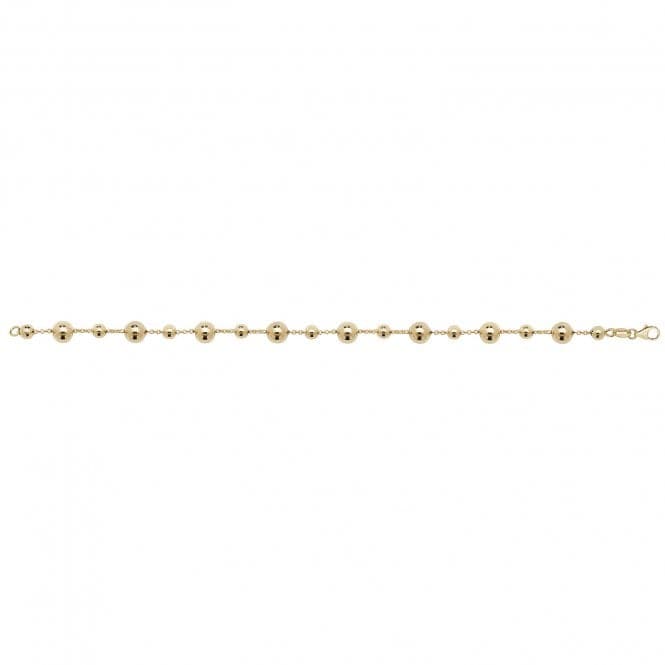 9ct Yellow Gold Ladies 7.5 Inch Bracelet NK085BAcotis Gold JewelleryNK085B