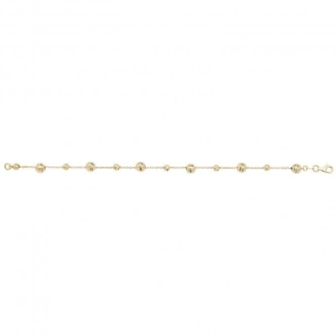 9ct Yellow Gold Ladies 7.5 Inch Dc Bracelet NK084BAcotis Gold JewelleryNK084B