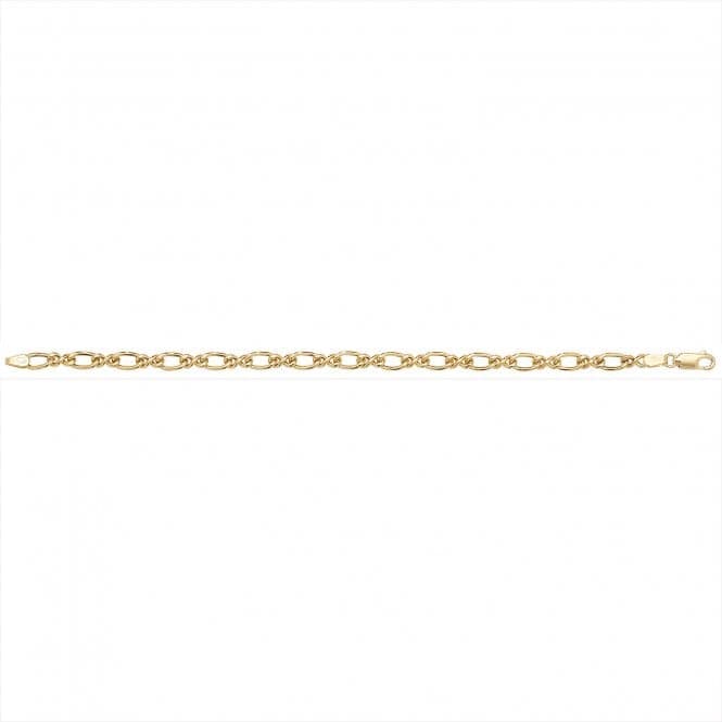 9ct Yellow Gold Ladies 7.5 Inches Fancy Bracelet BR223Acotis Gold JewelleryBR223