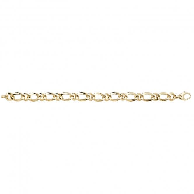 9ct Yellow Gold Ladies 7.5 Inches Fancy Bracelet BR558Acotis Gold JewelleryBR558