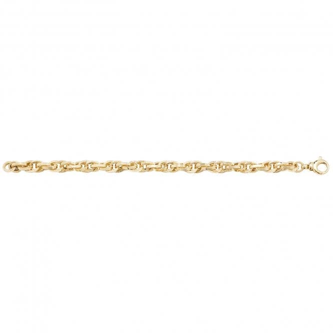 9ct Yellow Gold Ladies 7.5 Inches Fancy Bracelet BR570Acotis Gold JewelleryBR570