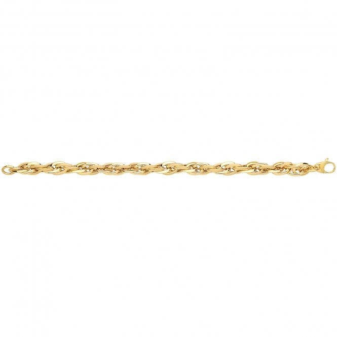 9ct Yellow Gold Ladies 7.5 Inches Fancy Bracelet BR623Acotis Gold JewelleryBR623