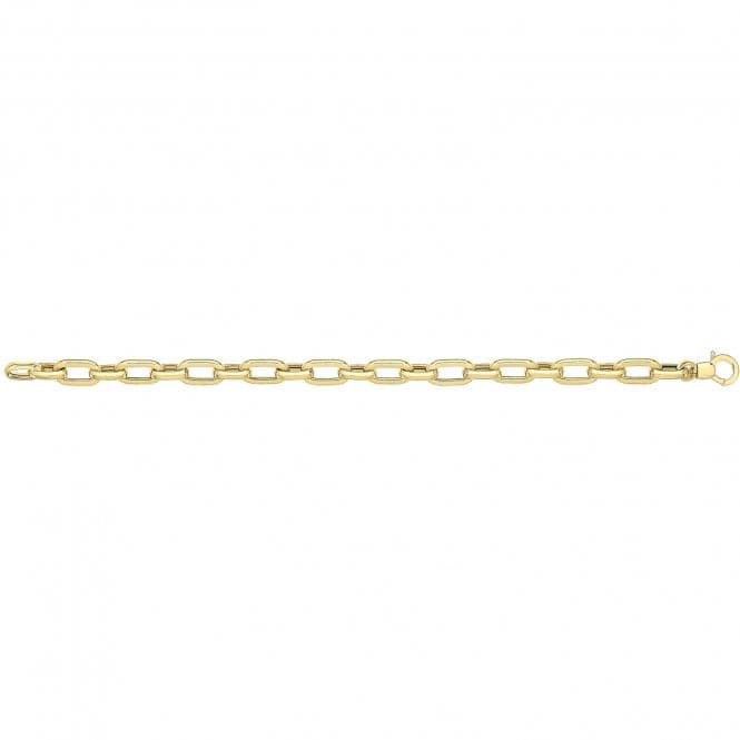 9ct Yellow Gold Ladies 7.5 Inches Hollow Bracelet BR617Acotis Gold JewelleryBR617