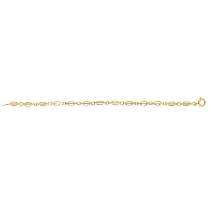 9ct Yellow Gold Ladies 7.5 Inches London Transport Bracelet BR174Acotis Gold JewelleryBR174