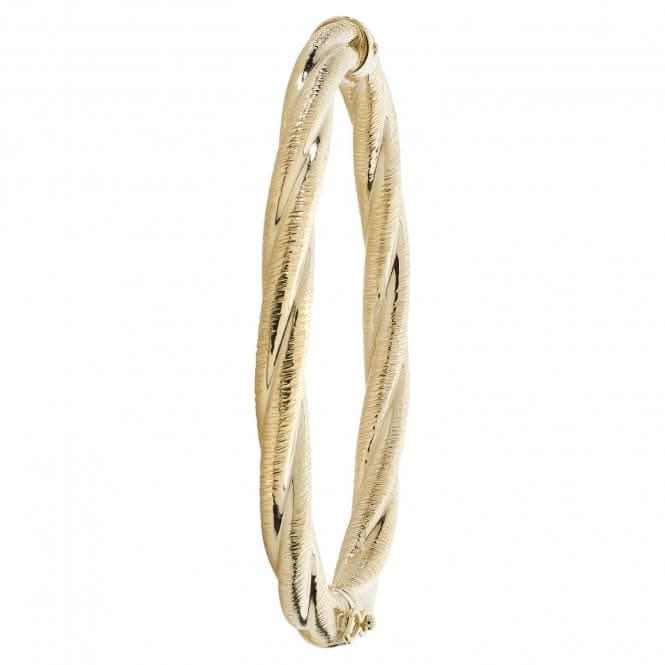 9ct Yellow Gold Ladies Hinged Bangle BN393Acotis Gold JewelleryBN393