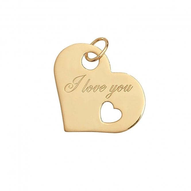 9ct Yellow Gold Ladies I Love You Pendant PN039Acotis Gold JewelleryPN039