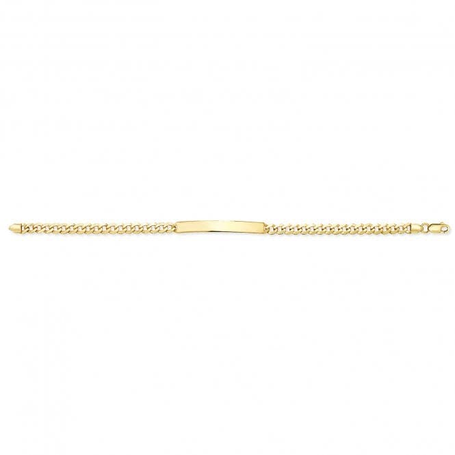 9ct Yellow Gold Ladies Id 7.5 Inches Bracelet BR249Acotis Gold JewelleryBR249