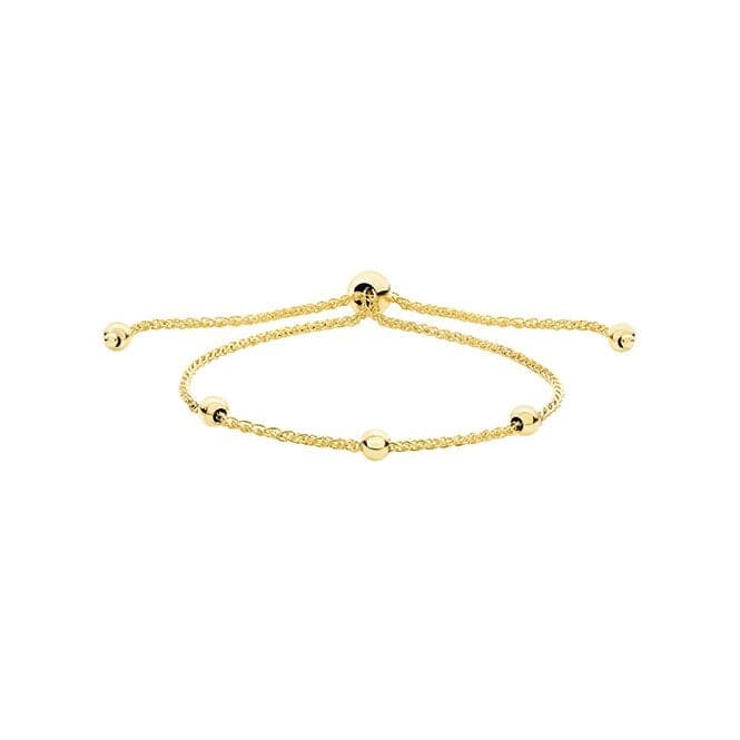 9ct Yellow Gold Ladies Pull Style Bracelet BR571Acotis Gold JewelleryBR571