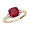 9ct Yellow Gold Ladies Rh Plated Ring RN1201RAcotis Gold JewelleryRN1201R/M