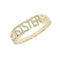9ct Yellow Gold Ladies Scroll Sides Sister Ring RN209Acotis Gold JewelleryRN209/L