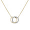 9ct Yellow Gold Ladies Zirconia 16+2 Inch Necklet NK347Acotis Gold JewelleryNK347