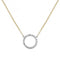 9ct Yellow Gold Ladies Zirconia 16+2 Inch Necklet NK348Acotis Gold JewelleryNK348