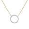 9ct Yellow Gold Ladies Zirconia 16+2 Inch Necklet NK349Acotis Gold JewelleryNK349