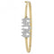 9ct Yellow Gold Ladies Zirconia Mum Bangle BN329Acotis Gold JewelleryBN329