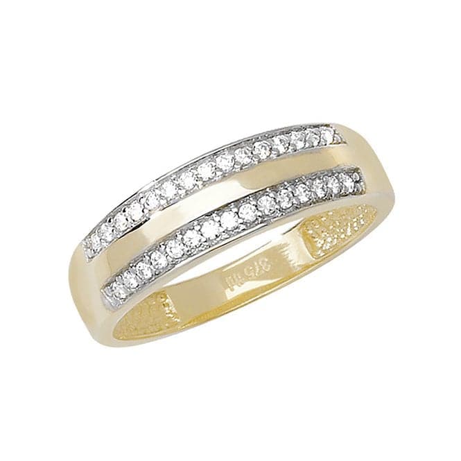 9ct Yellow Gold Ladies Zirconia Ring RN682Acotis Gold JewelleryRN682/J