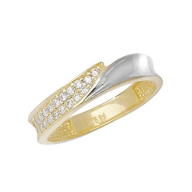 9ct Yellow Gold Ladies Zirconia Ring RN684Acotis Gold JewelleryRN684/J