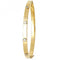 9ct Yellow Gold Ladies Zirconia Set 6mm Bangle BN165Acotis Gold JewelleryBN165