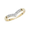 9ct Yellow Gold Ladies Zirconia Wishbone Ring RN910Acotis Gold JewelleryRN910/J
