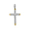 9ct Yellow Gold Large Cross Zirconia Pendant PN1031Acotis Gold JewelleryPN1031