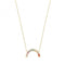 9ct Yellow Gold Large Rainbow Zirconia Necklet NK422Acotis Gold JewelleryNK422