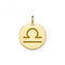 9ct Yellow Gold Libra Zodiac Pendant PN1297Acotis Gold JewelleryPN1297