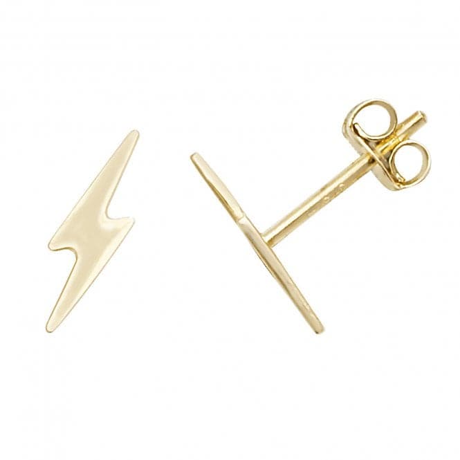 9ct Yellow Gold Lightning Bolt Stud Earrings ES590Acotis Gold JewelleryES590