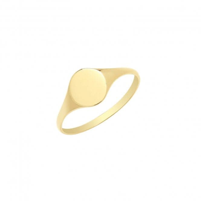 9ct Yellow Gold Maidens Plain Oval Signet Ring RN930Acotis Gold JewelleryRN930/F