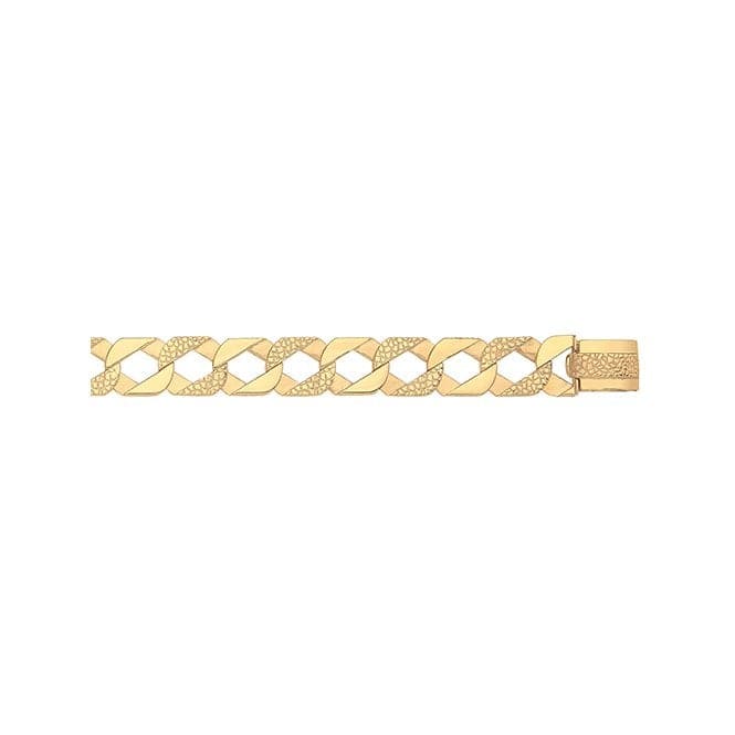 9ct Yellow Gold Mens Cast Bracelet BR523/08Acotis Gold JewelleryBR523/08