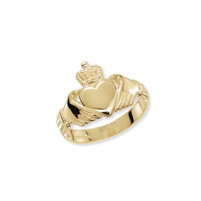 9ct Yellow Gold Mens Claddagh Ring RN221Acotis Gold JewelleryRN221/M