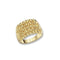 9ct Yellow Gold Mens Heavy Keeper 4 Row Ring RN179Acotis Gold JewelleryRN179/Q