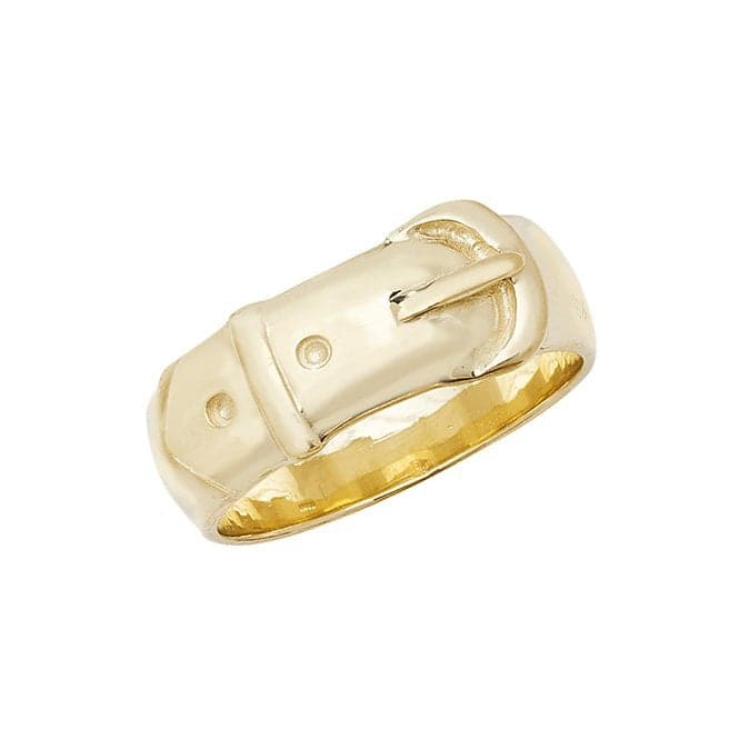 9ct Yellow Gold Mens Plain Buckle Ring RN234Acotis Gold JewelleryRN234/P