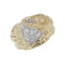 9ct Yellow Gold Mens Saddle Zirconia Ring RN890CZAcotis Gold JewelleryRN890CZ/T