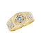 9ct Yellow Gold Mens Zirconia Ring RN921Acotis Gold JewelleryRN921/Q