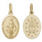 9ct Yellow Gold Miraculous Dbl Sided Oval Pendant PN168Acotis Gold JewelleryPN168