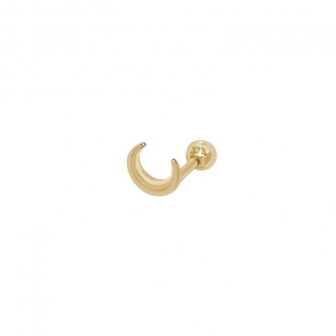 9ct Yellow Gold Moon Cartilage 6mm Post Stud ES937Acotis Gold JewelleryES937