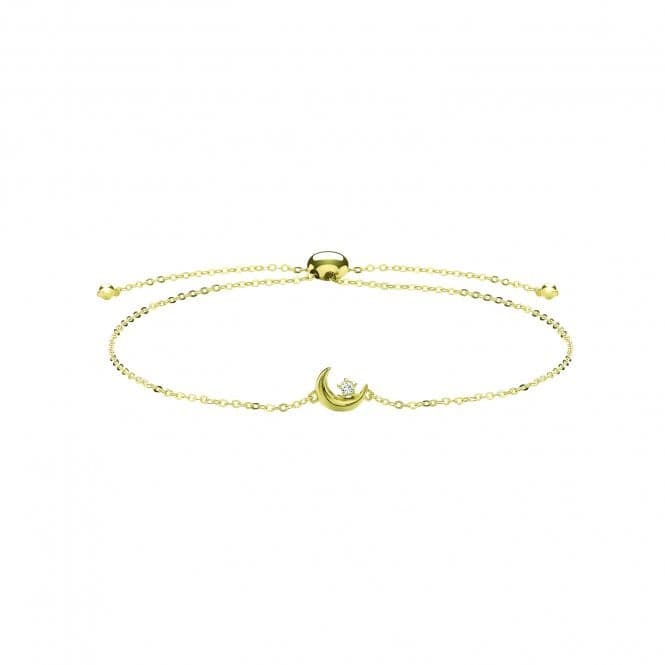 9ct Yellow Gold Moon Pull Style Bracelet BR634Acotis Gold JewelleryBR634